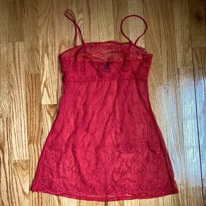 Victoria’s Secret Nightgown Lace Red NWOT